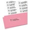 Avery 1 in. x 4 in. Matte Clear Easy Peel Mailing Labels with Sure Feed Technology for Laser Printers - Clear (20/Sheet, 50 Sheets/Box)
